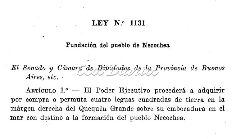 Y Un D A De Primavera Se Fund El Pueblo De Necochea Ecos Diarios