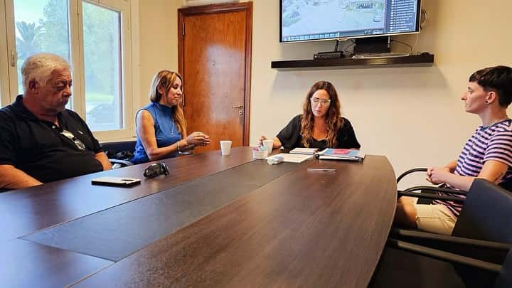 Jimena López se reunió con el gerente del Banco Provincia y con la directora de Gestión de Formación Laboral