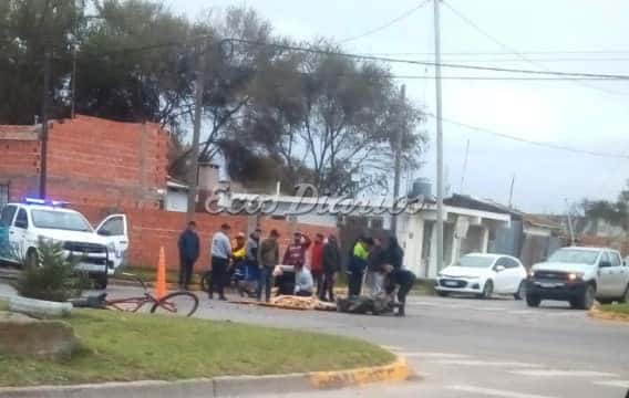 Un motociclista herido en Quequén