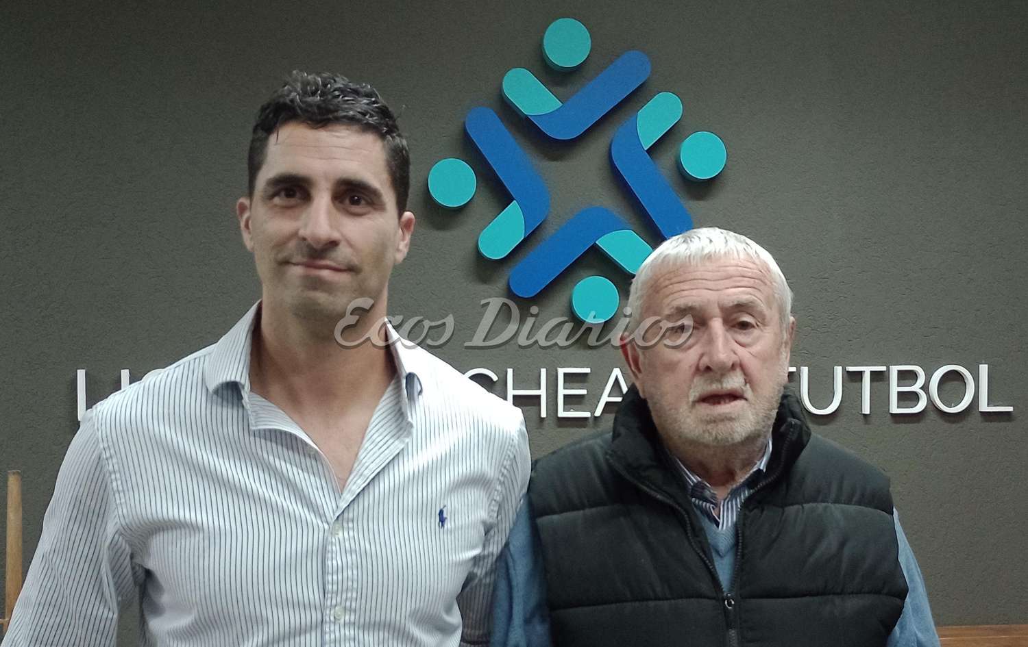 Mariano Murad (Vice) y Carlos Domínguez (Presidente), la fórmula que queda a cargo de la Liga Necochea de Fútbol