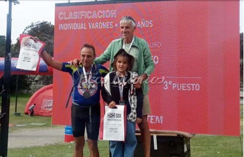 Duatlón: Mauro Gandoy logró imponerse en la categoría +60 años