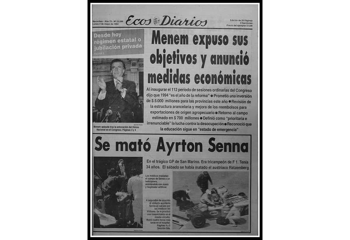 TREINTA AÑOS Lunes 2 de mayo de 1994