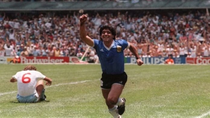 Después de 35 años, el gol de Diego a Inglaterra volvió a gritarse en todo el país