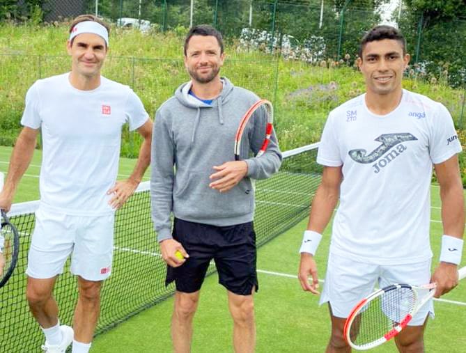 Pablo Fuente y el gusto de practicar con Federer