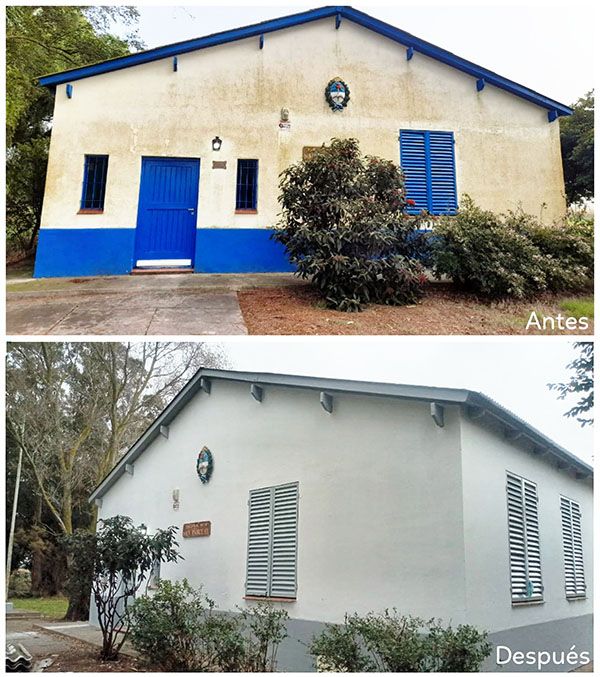 Cambiaron el techo completo de la escuela del paraje San Pascual