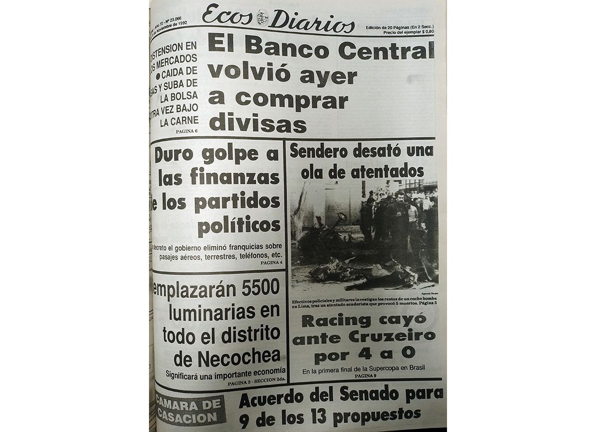 Jueves 19 de noviembre de 1992
