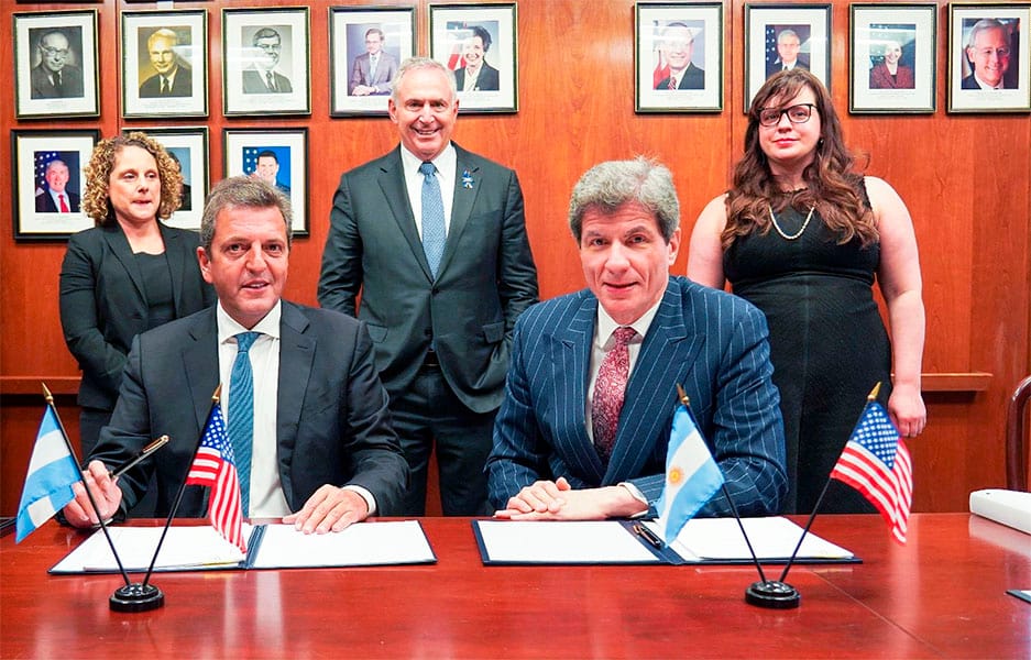 Argentina firmó un convenio con los Estados Unidos en el marco del acuerdo con el Club de París