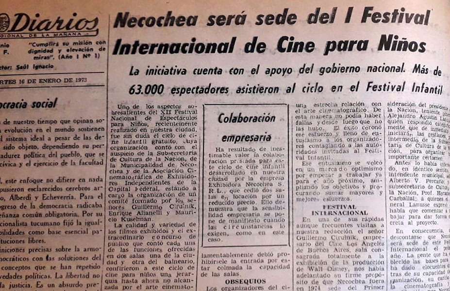 Hace 50 años, Necochea fue la capital del cine infantil
