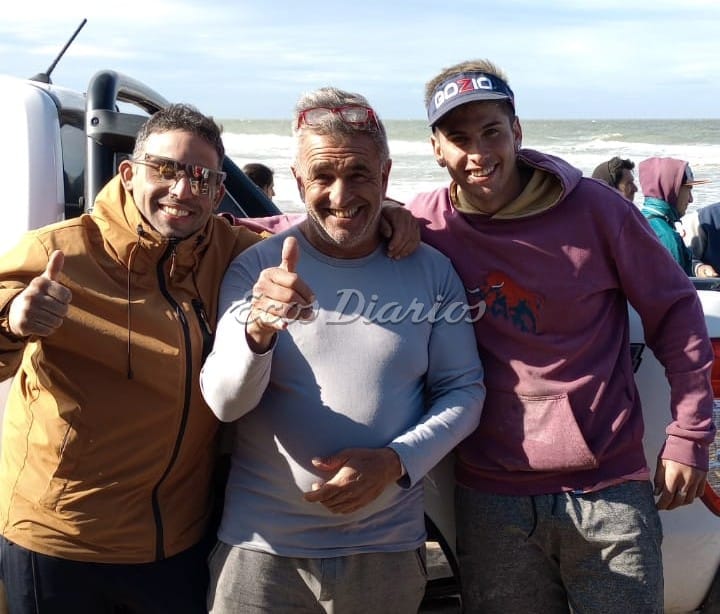 Felices. Maxi Bozzolo, Carlos Ginel y Kevin Ginel