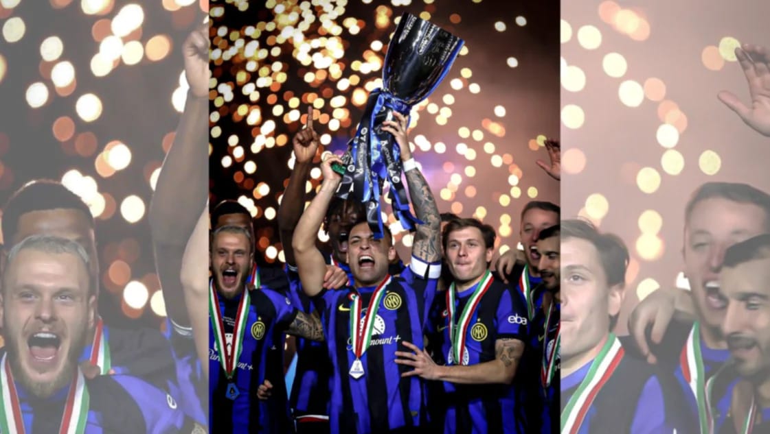 Con un gol agónico de Lautaro, Inter se consagró tricampeón de la Supercopa de Italia