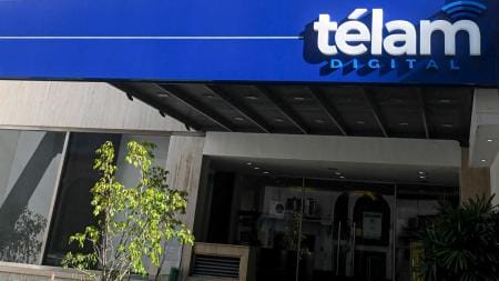 La agencia Télam, una de las empresas que Milei quiere privatizar.