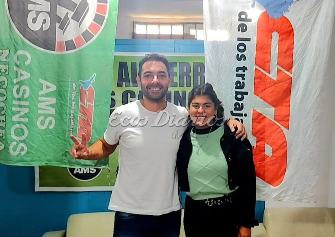 Delegados electos en AMS. Facundo Rodríguez y Camila Reynoso