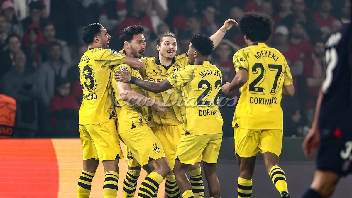 Festejo. Dortmund eliminó al PSG con gol de Hummels