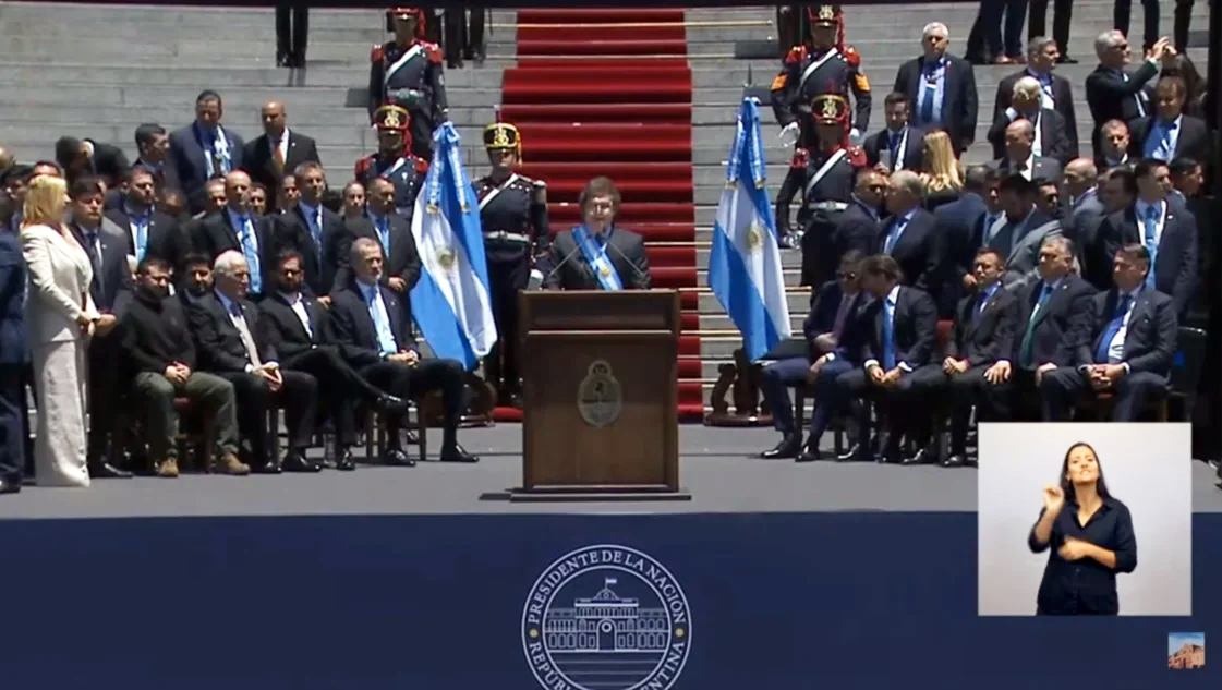 Milei, En Su Primer Discurso Como Presidente: "Hoy Comienza Una Nueva ...