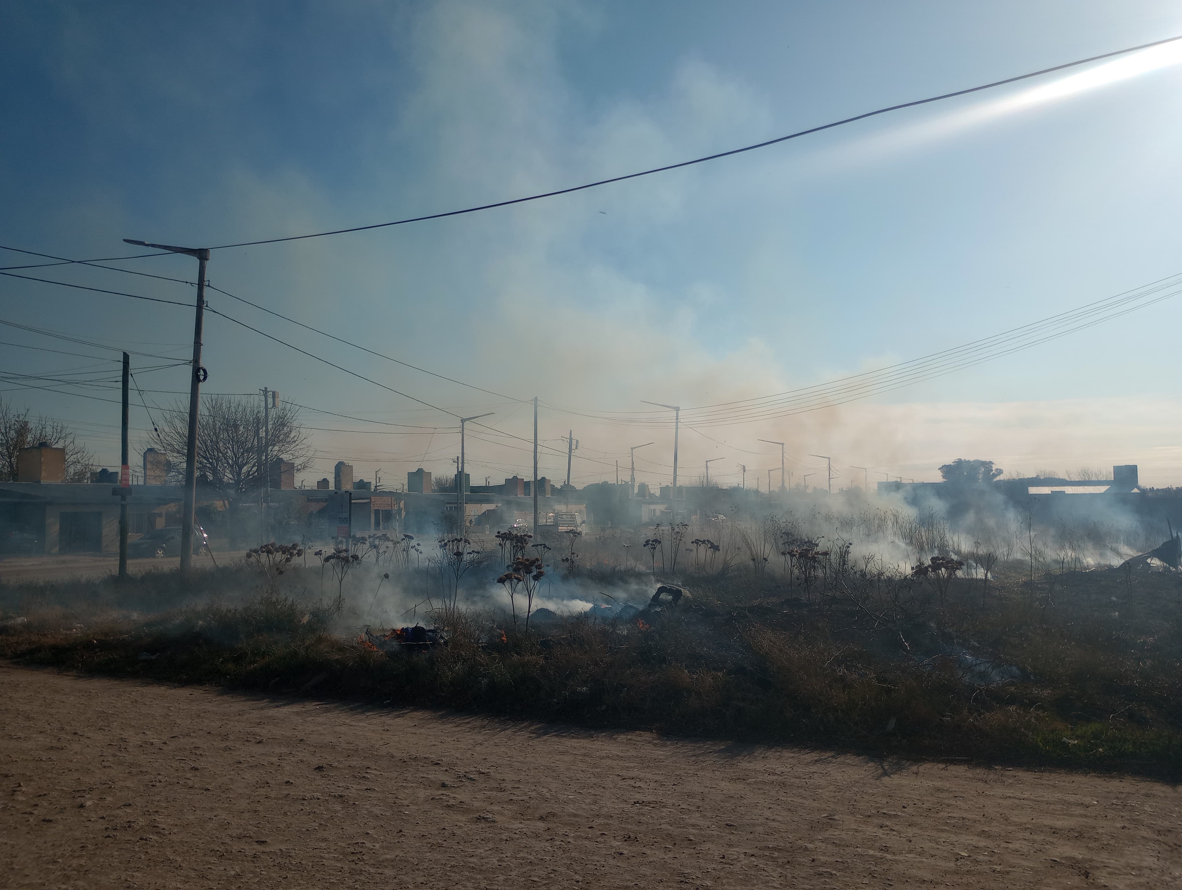 Incendio De Pastizales 75 Y 82 Ecos Diarios Necochea