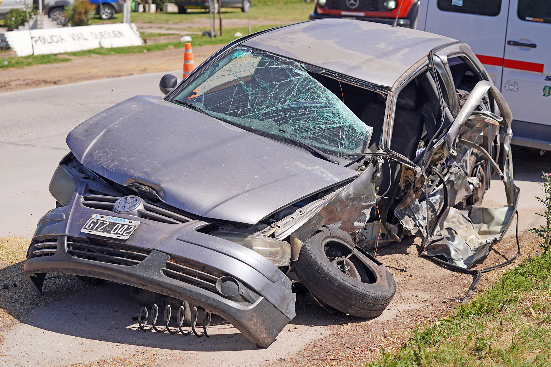 Un choque frontal y vuelco en la ruta 55 con cuatro heridos leves ...